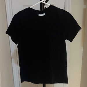 Frank & Oak Black Short Sleeve Tee
